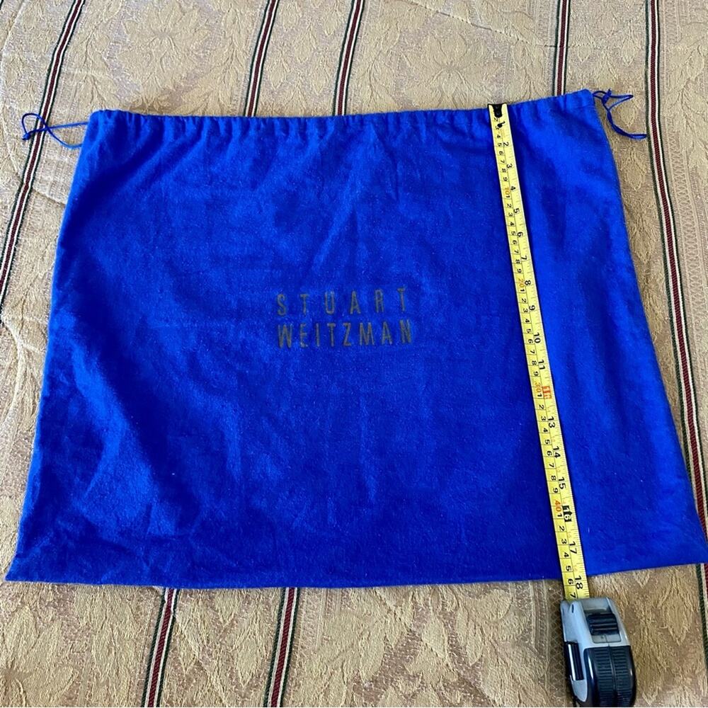 Stuart Weitzman Large Size Blue Purse Shoe Protector Dust Bag 18” x 21” Travel - Picture 6 of 8